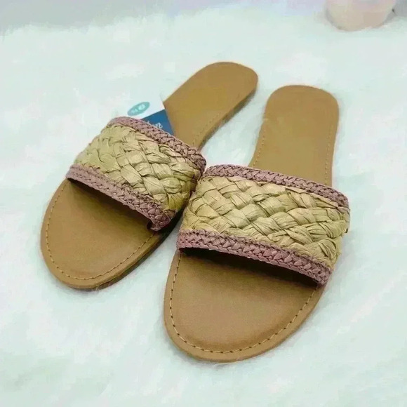 Women's Dez Woven Slide Sandals - Universal Thread, Rose Pink, size 9.5 - Picture 8 of 8